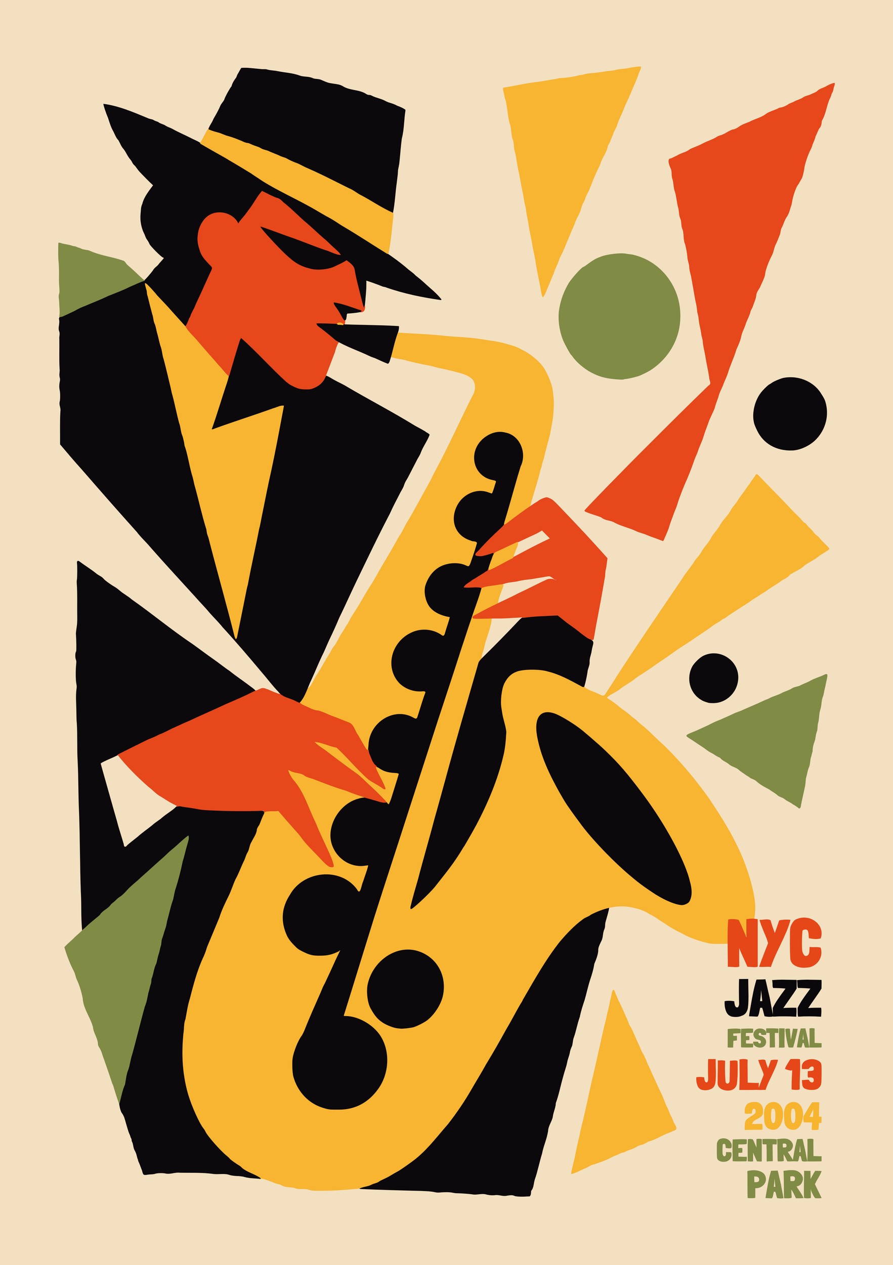 Cool Jazz Saxophone by Patryk Krygowski — canvas wall art
