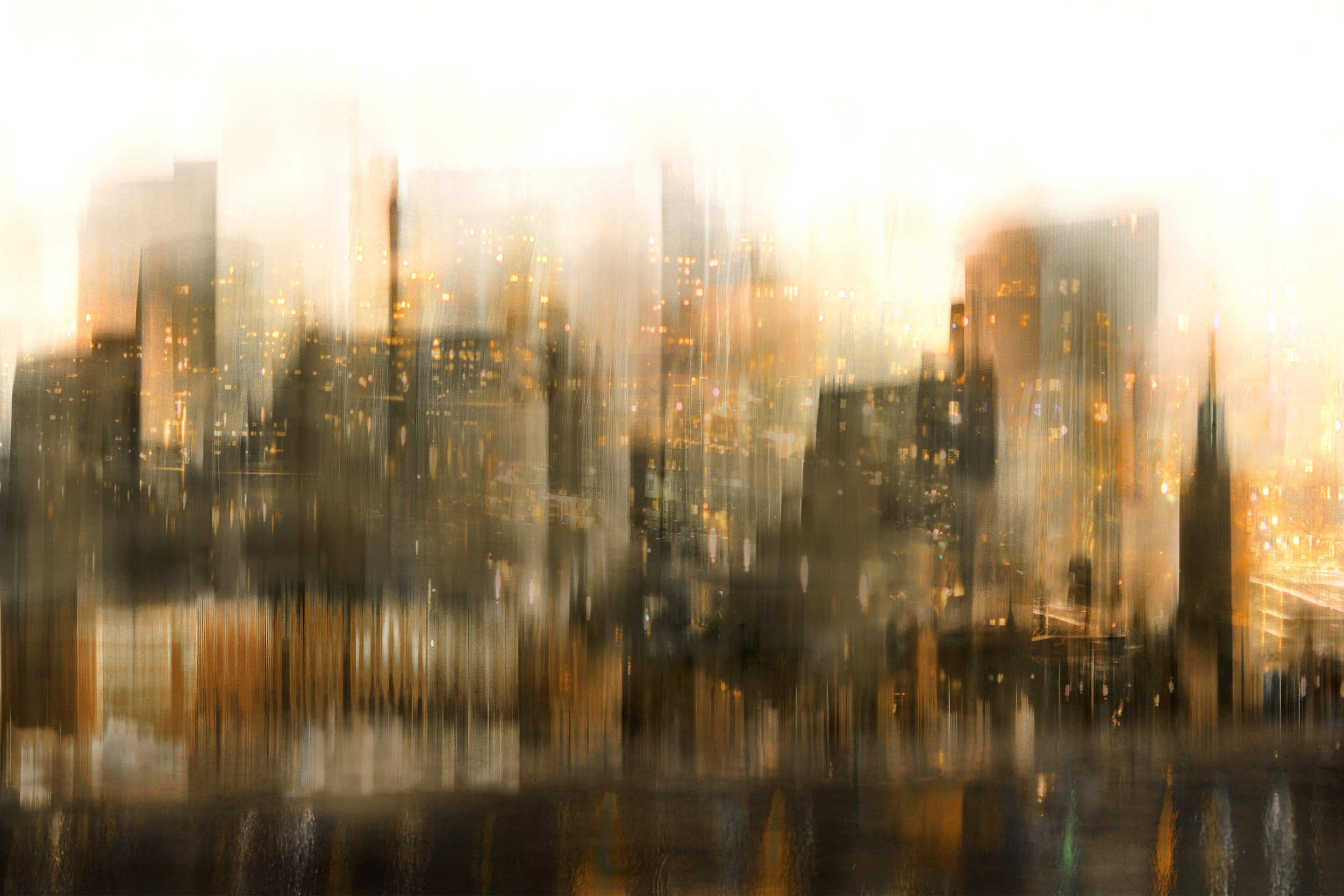 Abstract City Lights by Christina Sillen — canvas wall art