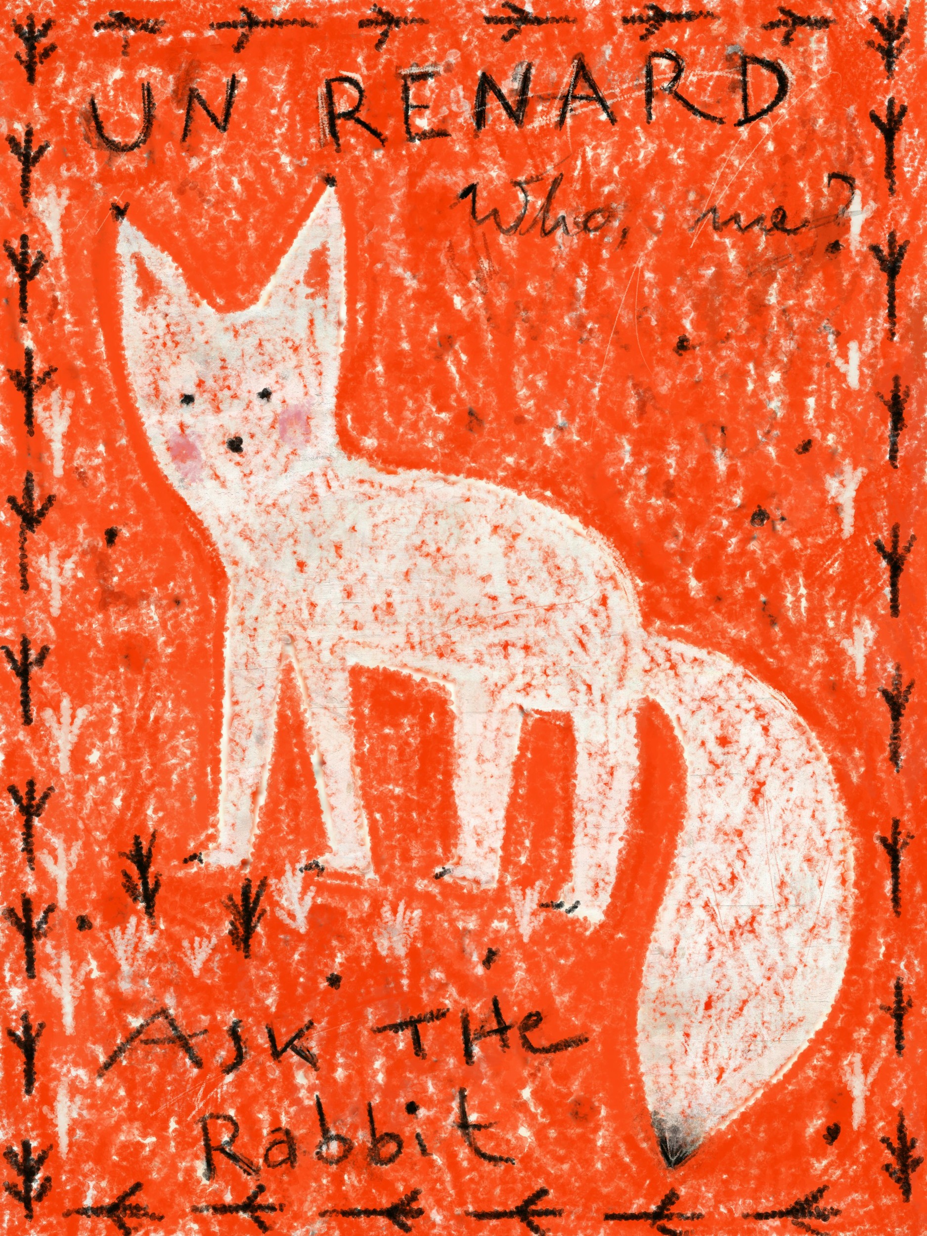 Un Renard Who Me by Annick — canvas wall art