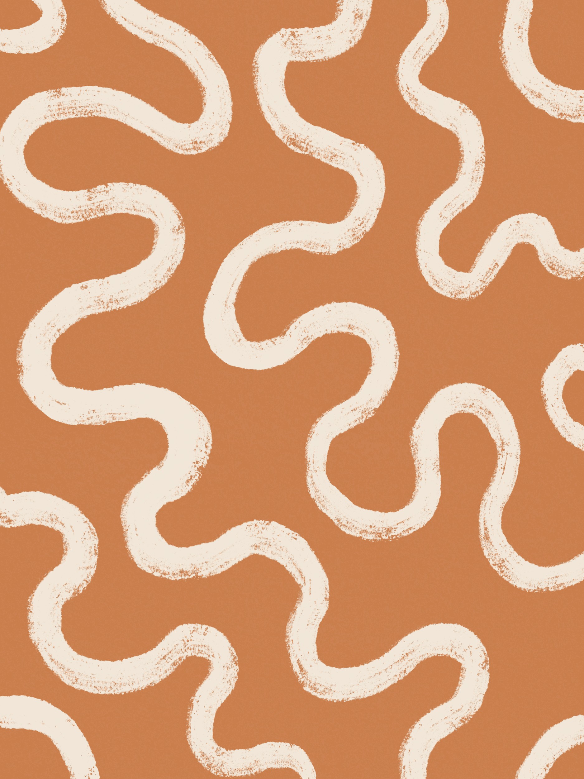 Organic Wavy Lines by Krisztina Jung — canvas wall art