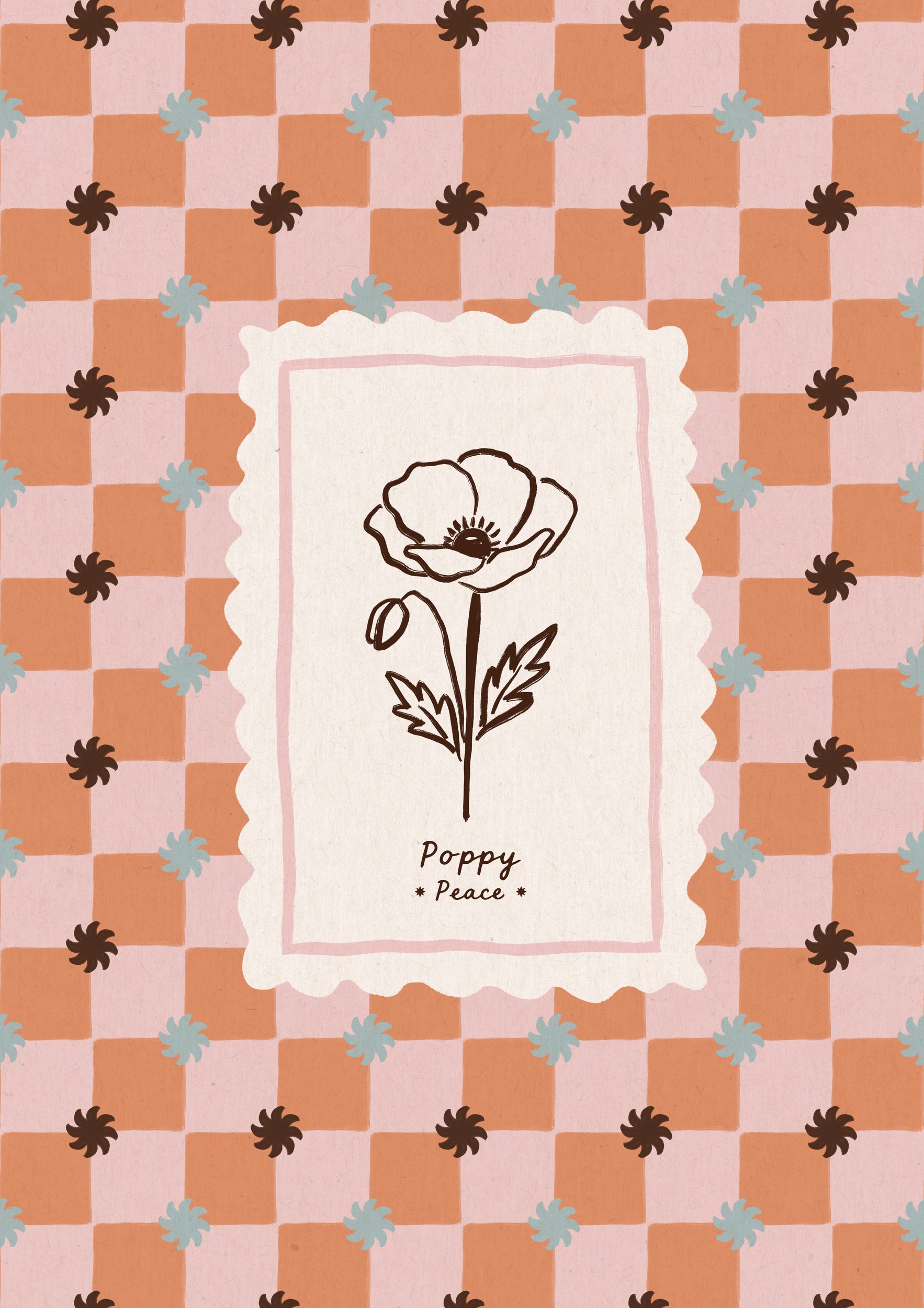 Poppy Flower Peace by Katarzyna Gąsiorowska — canvas wall art