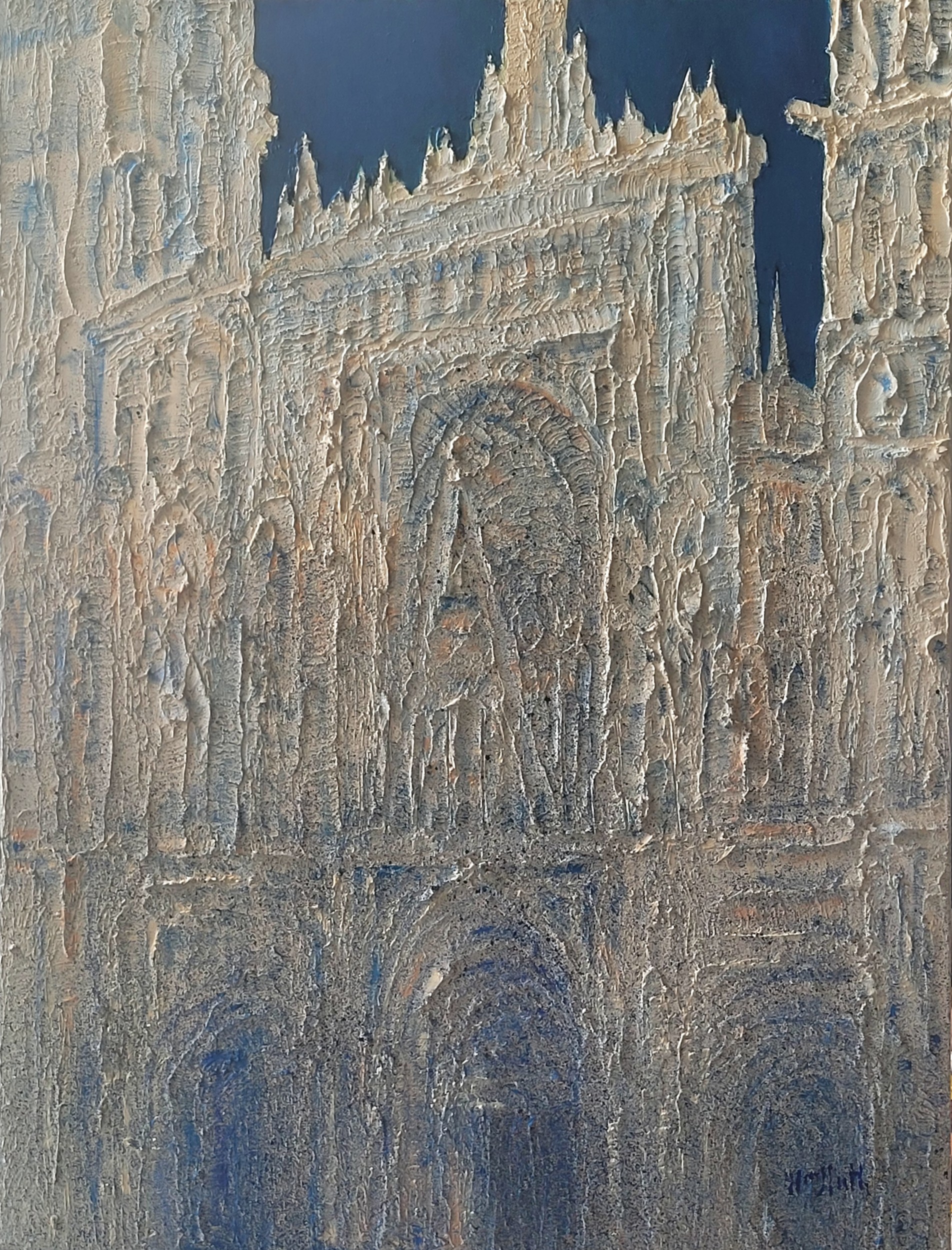 Gothic Cathedral Facade by Wayne Sleeth — canvas wall art