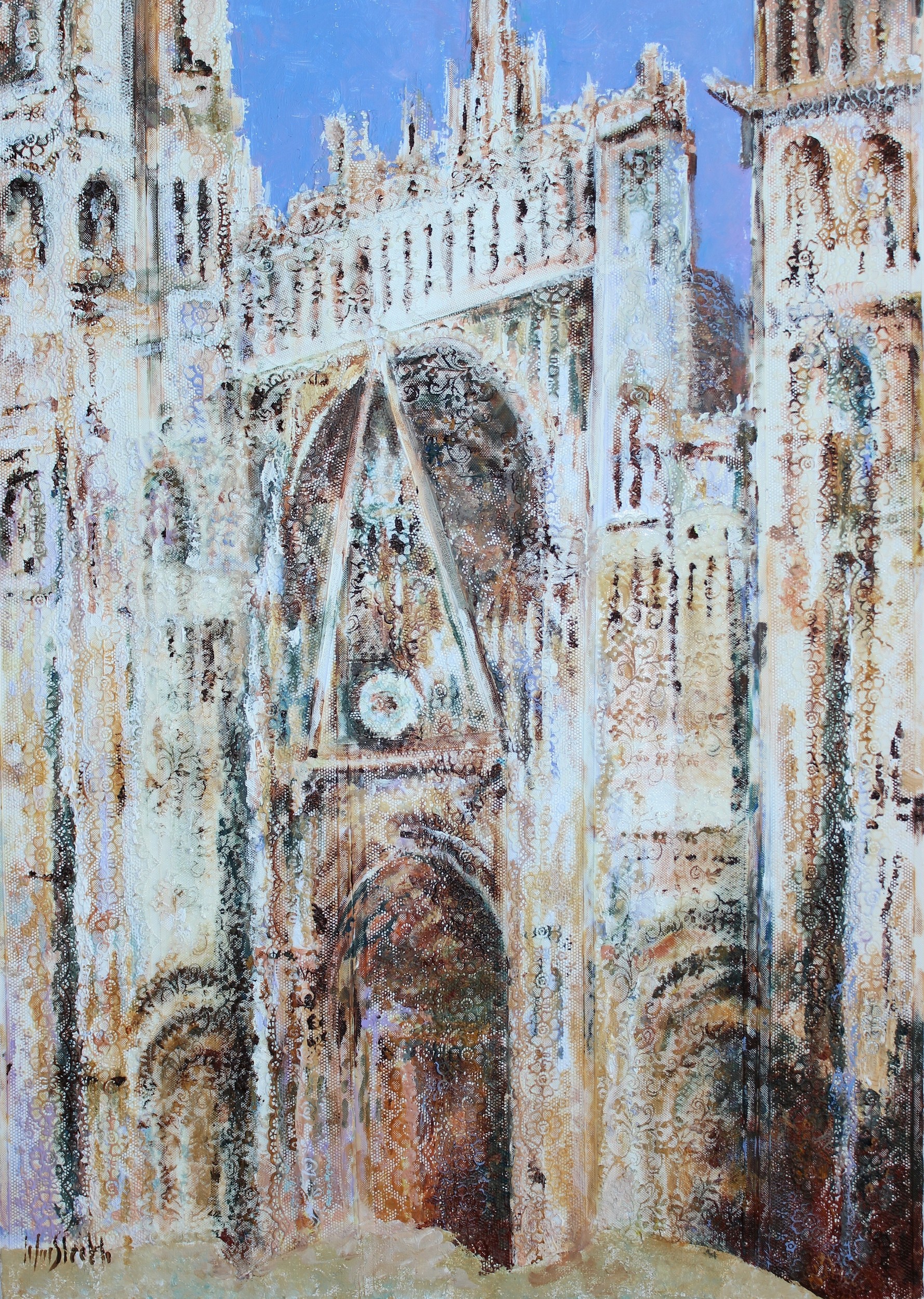 Textured Gothic Cathedral by Wayne Sleeth — canvas wall art