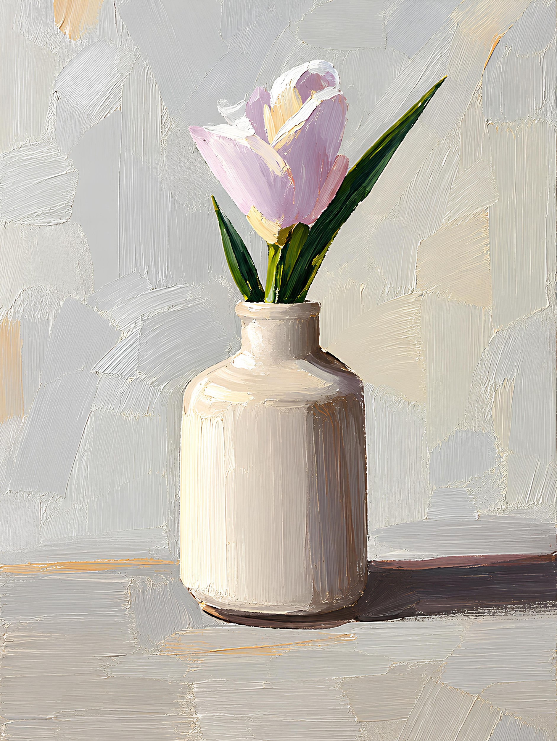 Soft Pink Tulip by Avanesova Elena — canvas wall art