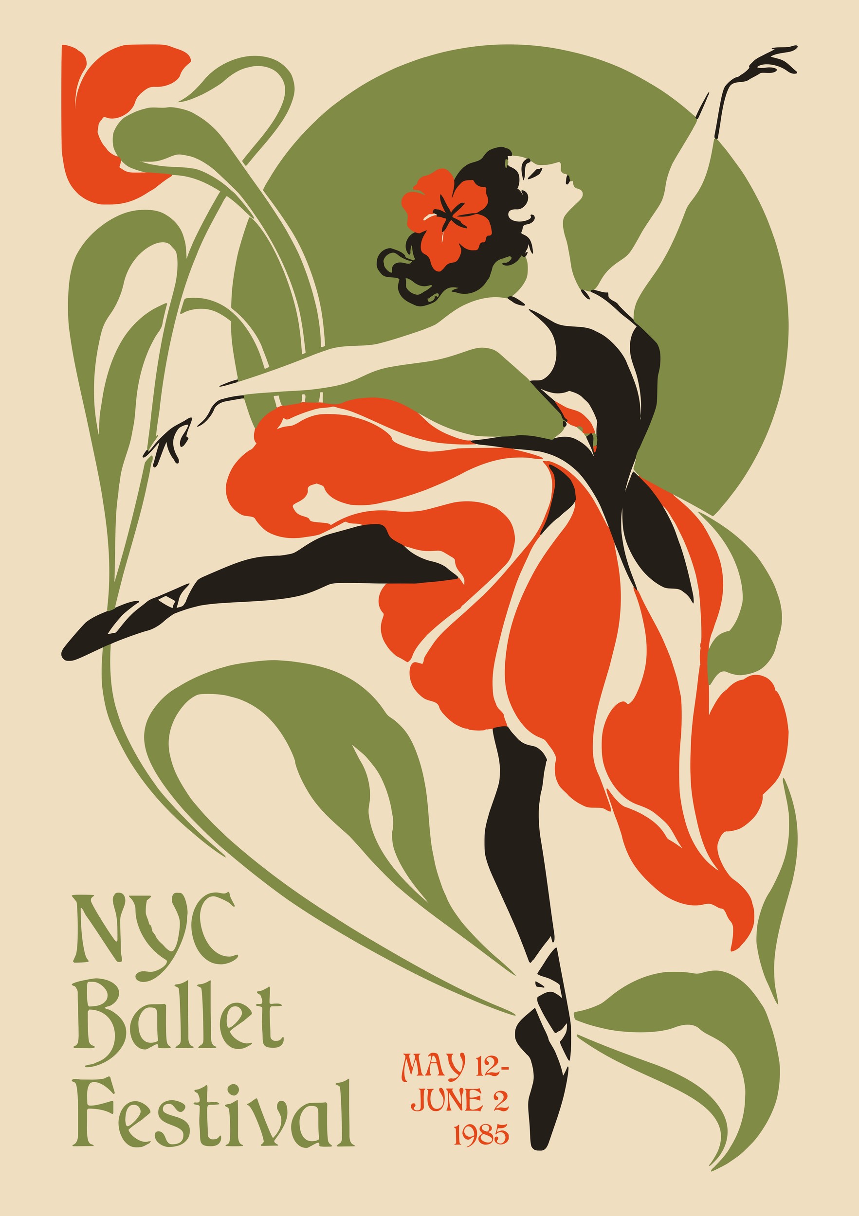 Floral Dance Festival by Patryk Krygowski — canvas wall art
