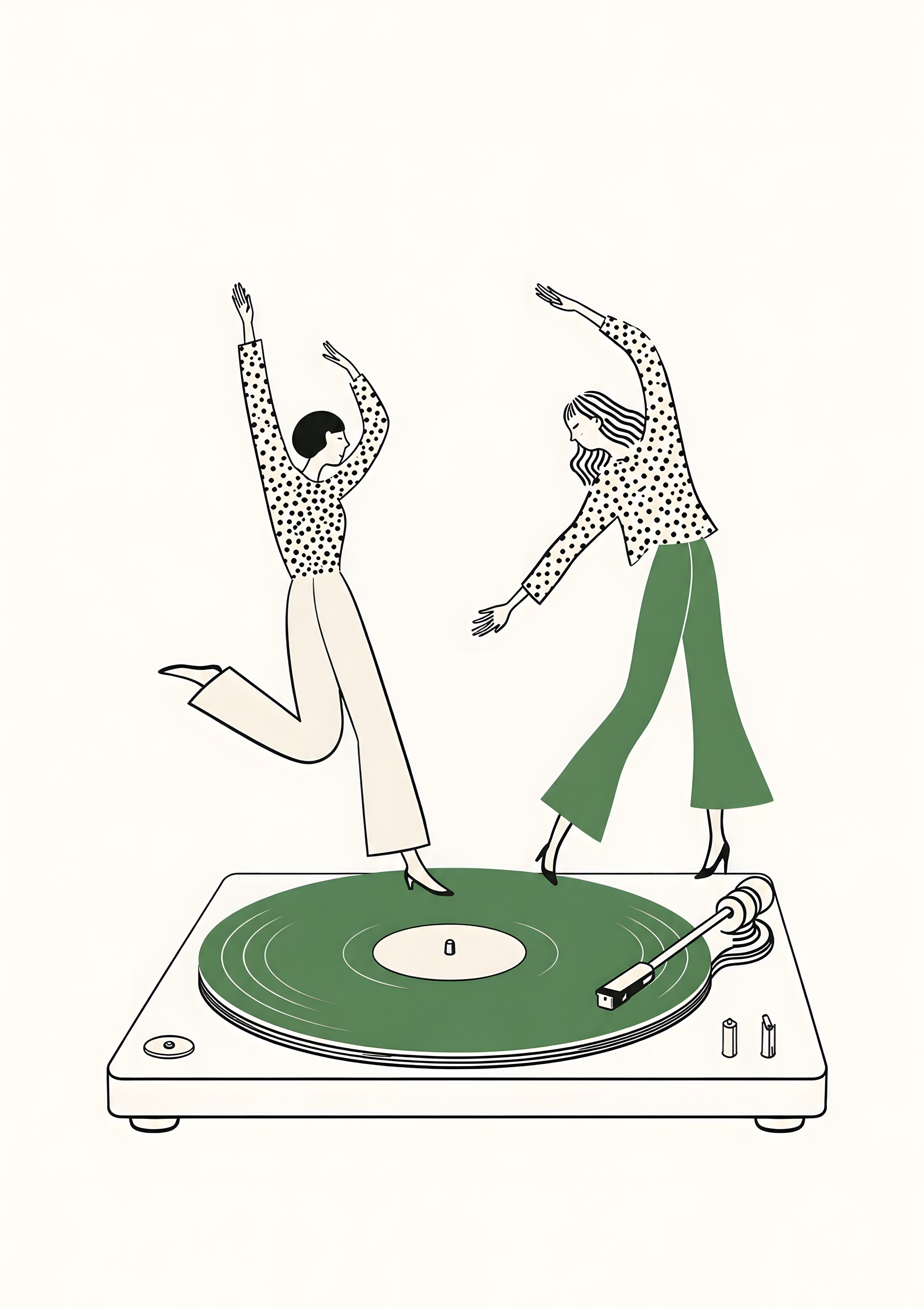 Dancing on Vinyl by DJROMADJI ABLAMVI BEAU-GARE — canvas wall art