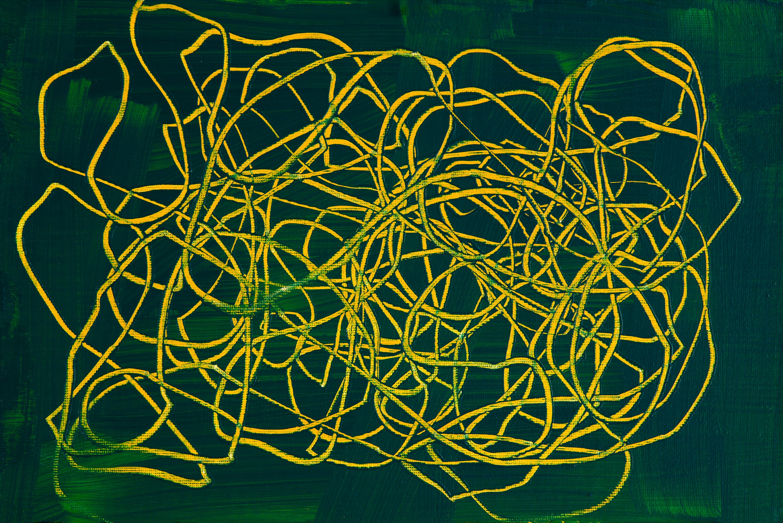 Vibrant Abstract Lines by Dale Hefer — canvas wall art