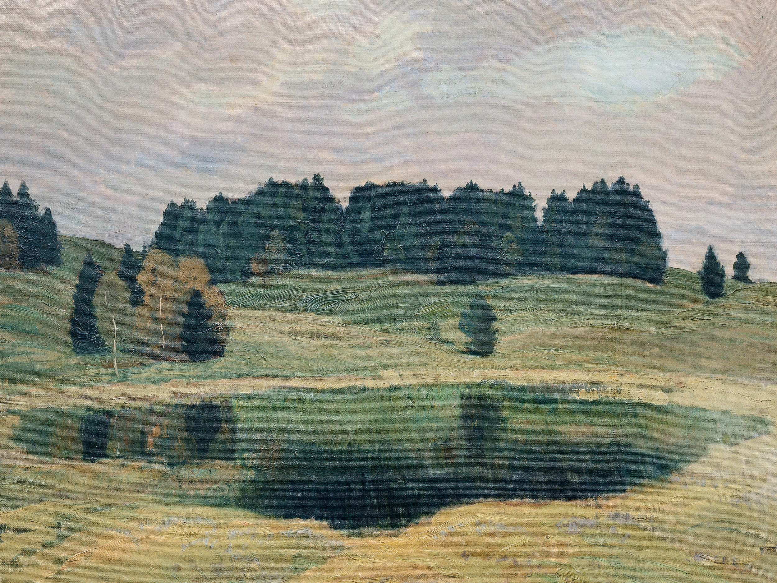 Tranquil Forest Reflection by Mathilde Sitta Allé — canvas wall art