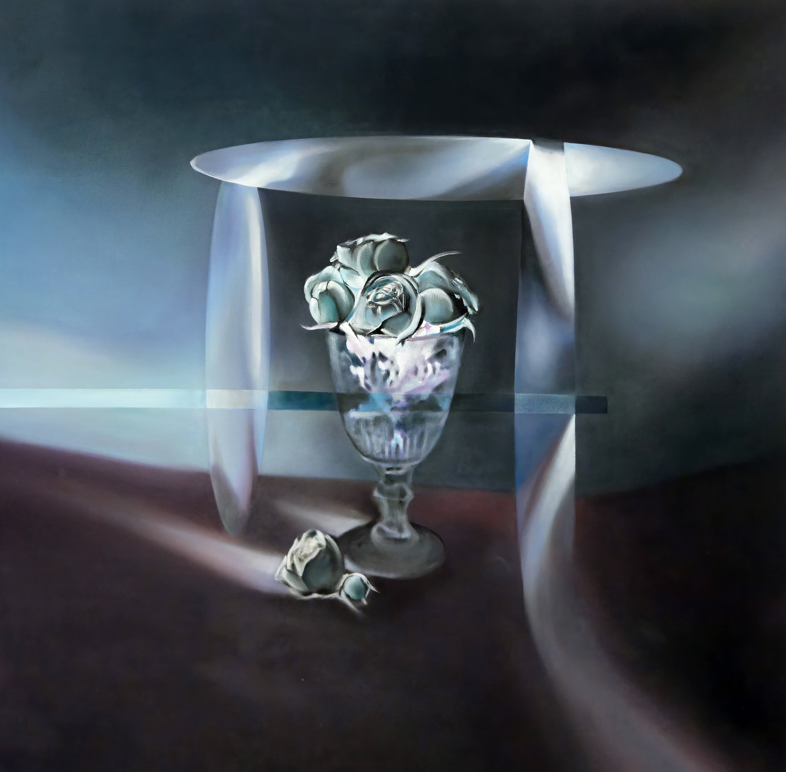 Elegant Glass Roses by Stefano Mazzolini — canvas wall art