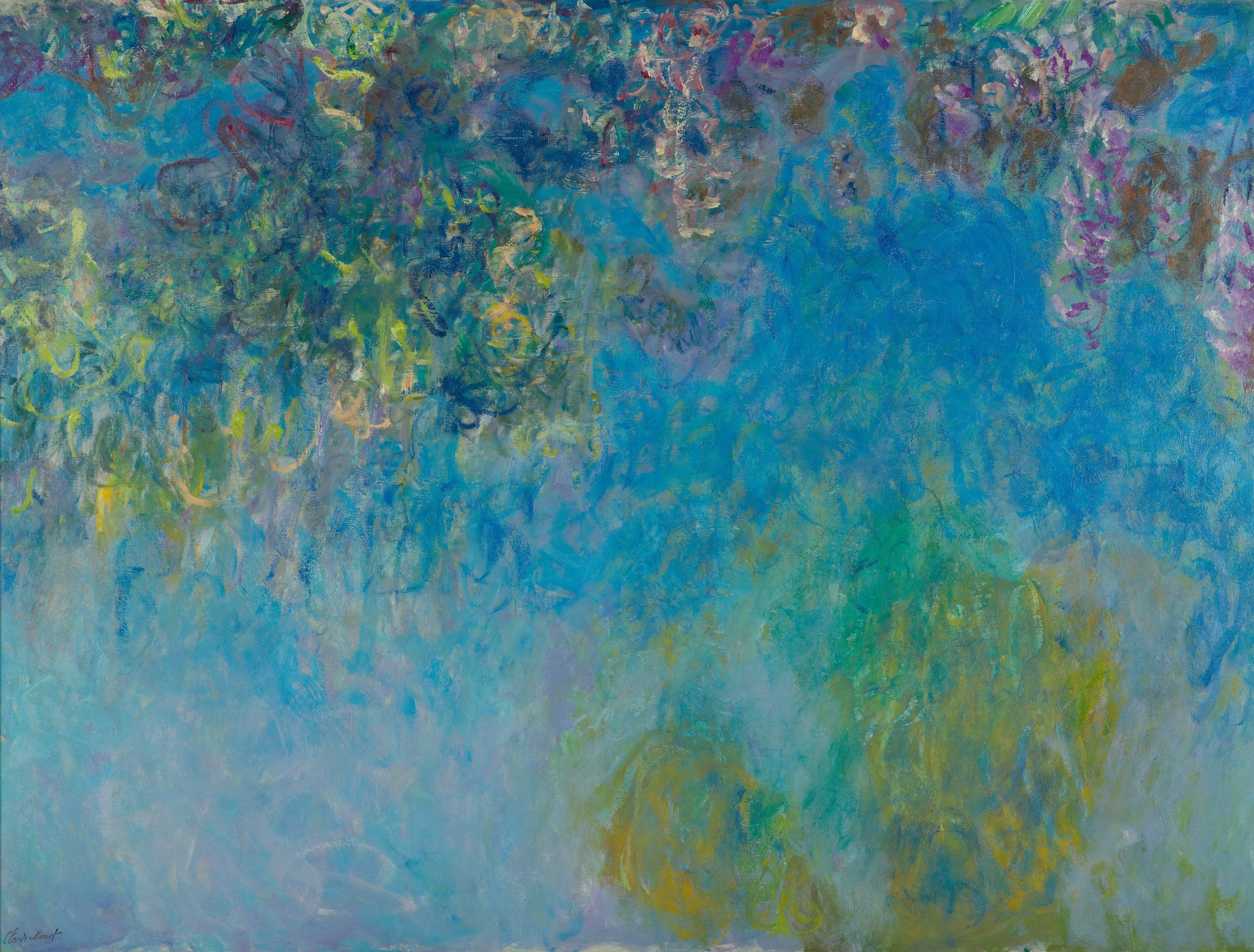 Wisteria Reflections by Claude Monet — canvas wall art