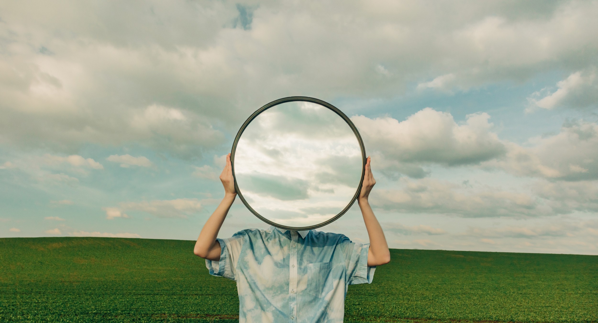 Mirror Head Landscape by ADDICTIVE STOCK CREATIVES — canvas wall art