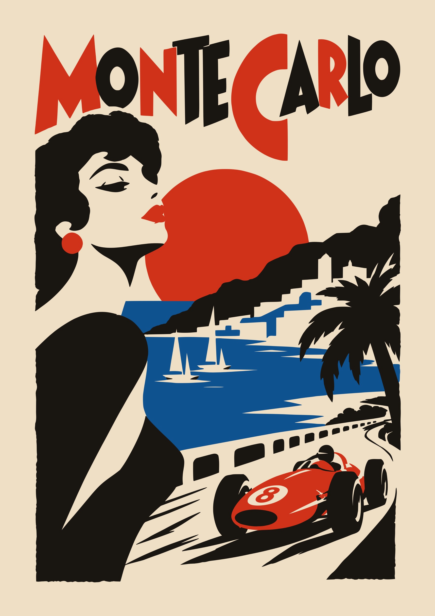 Monte Carlo Grand Prix by Patryk Krygowski — canvas wall art