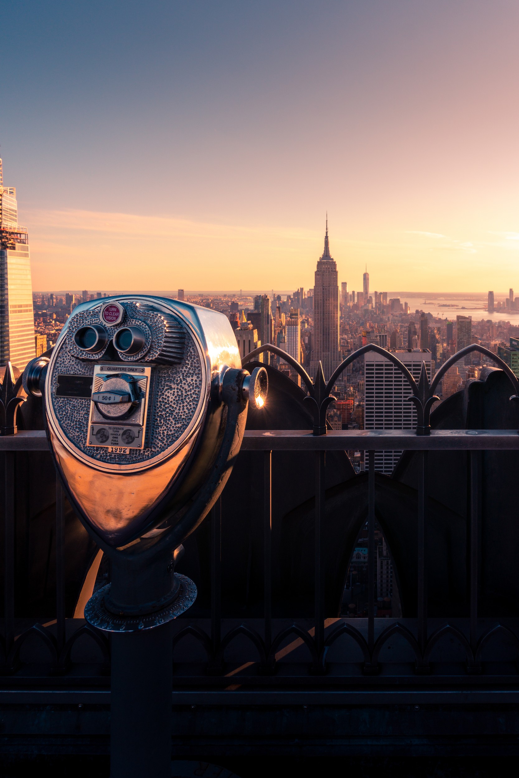 Empire State Sunset View by ADDICTIVE STOCK CREATIVES — canvas wall art