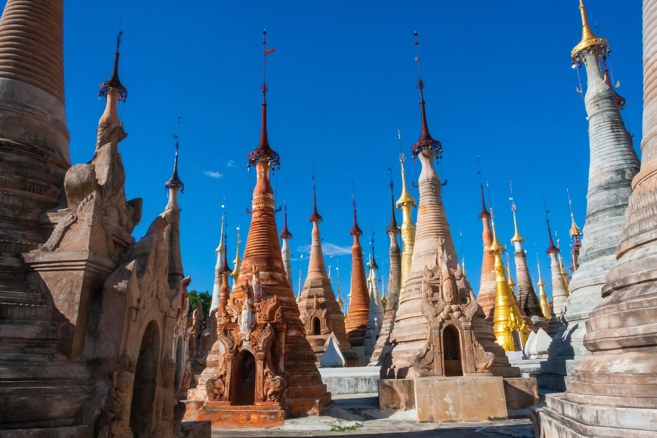 Ancient Myanmar Stupas by ADDICTIVE STOCK CREATIVES — canvas wall art