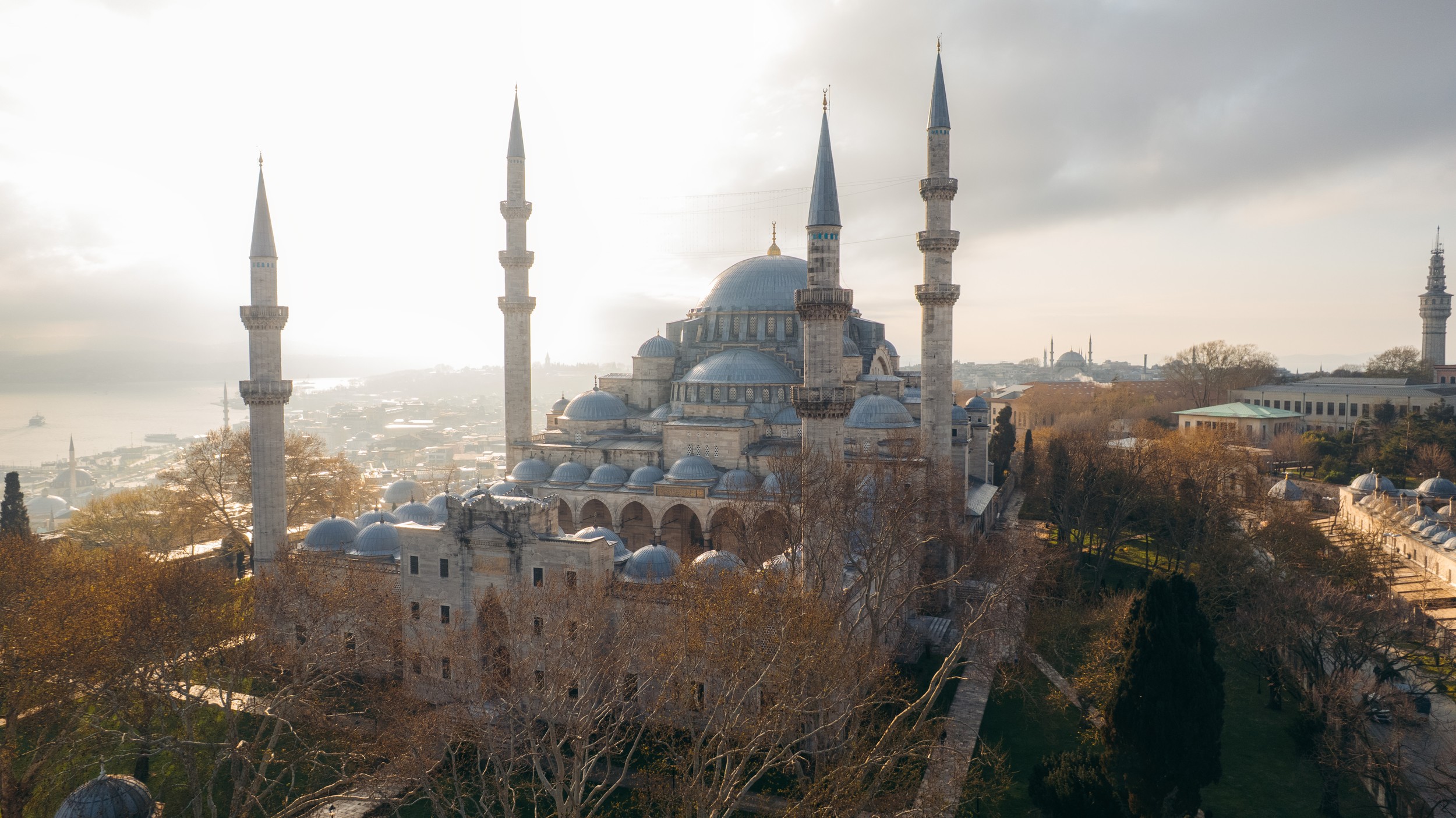 Suleymaniye Mosque Morning by ADDICTIVE STOCK CREATIVES — canvas wall art
