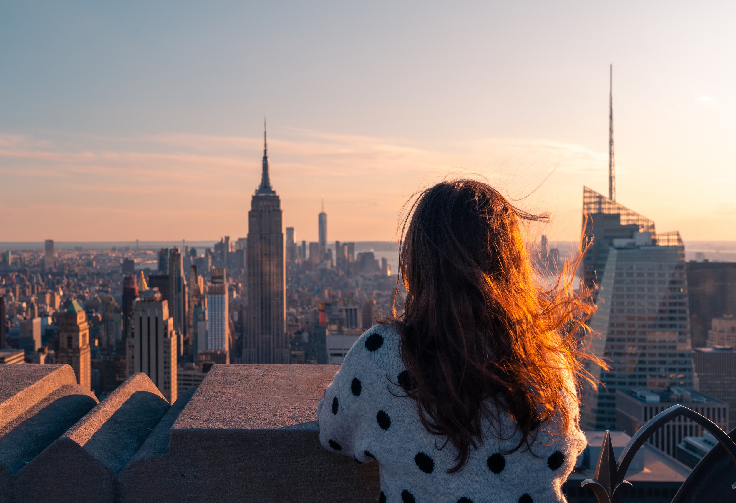 New York City Sunset View by ADDICTIVE STOCK CREATIVES — canvas wall art