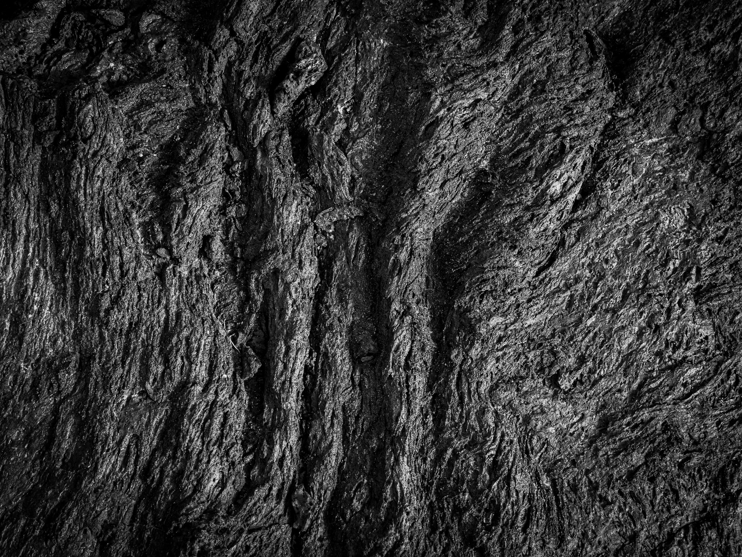 Dark Textured Rock by Michael Bangiev — canvas wall art