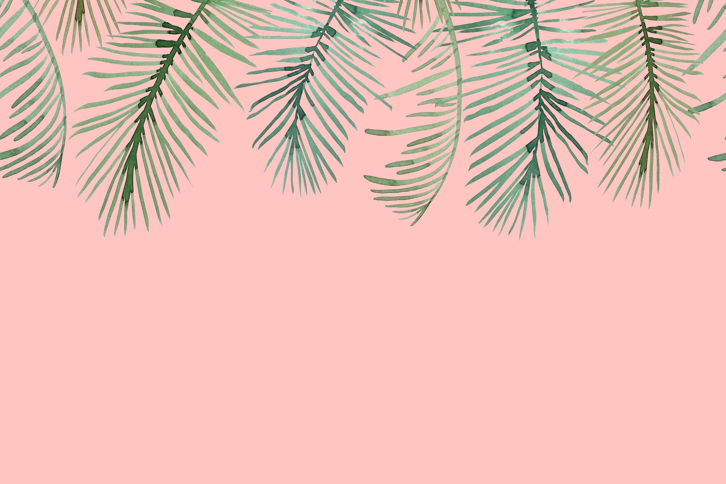 Tropical Palm Leaves by Karen Menzenbach — canvas wall art