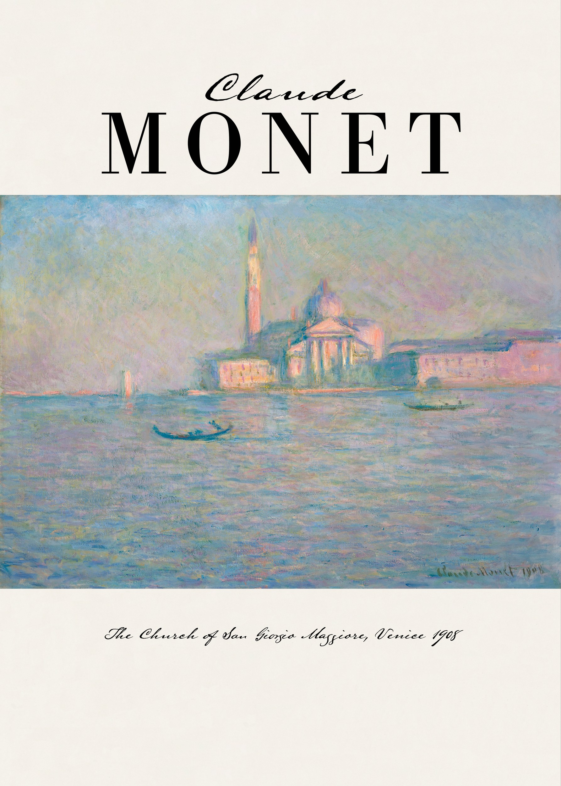 San Giorgio Maggiore Venice by Claude Monet — canvas wall art