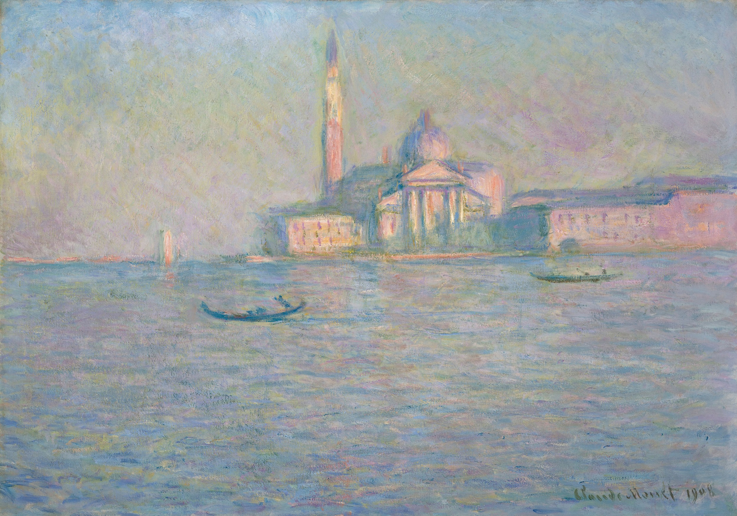 Venice Morning Haze by Claude Monet — canvas wall art