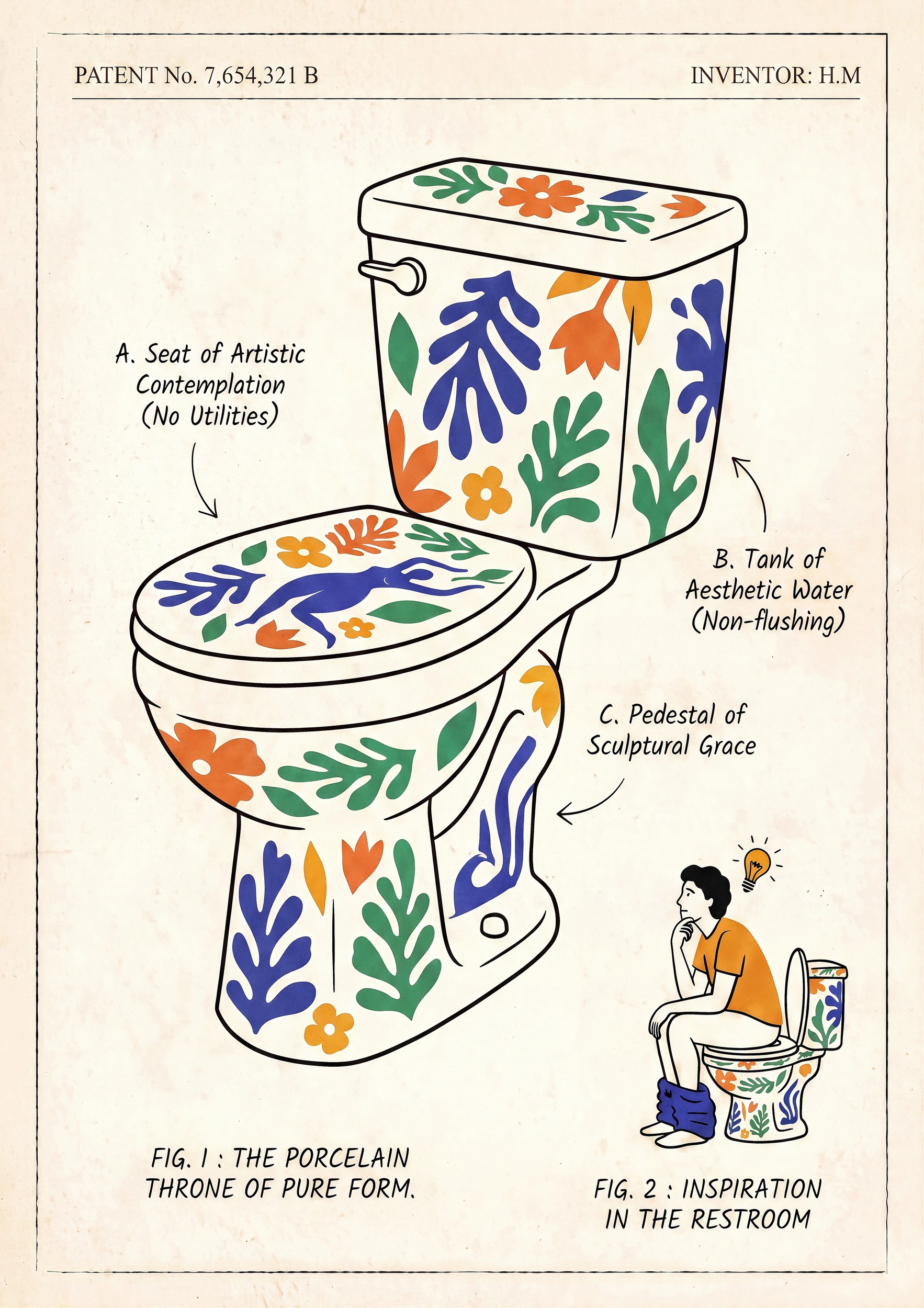 Porcelain Throne Inspiration by Niky Rahner — canvas wall art
