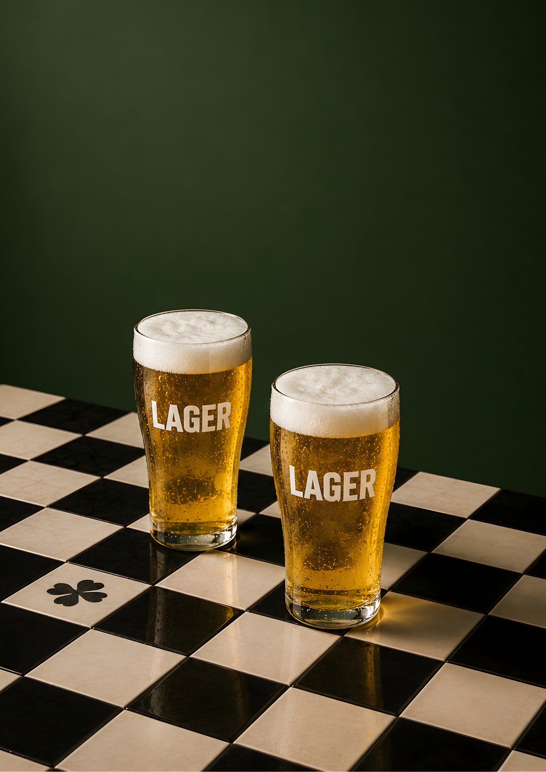 Lager Beer Glasses by Borior — canvas wall art