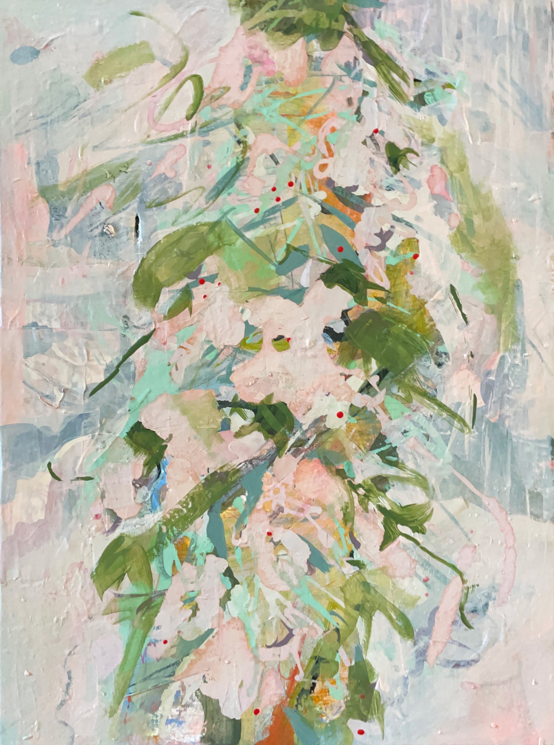 Soft Floral Abstraction by Alyssa Hamilton — canvas wall art