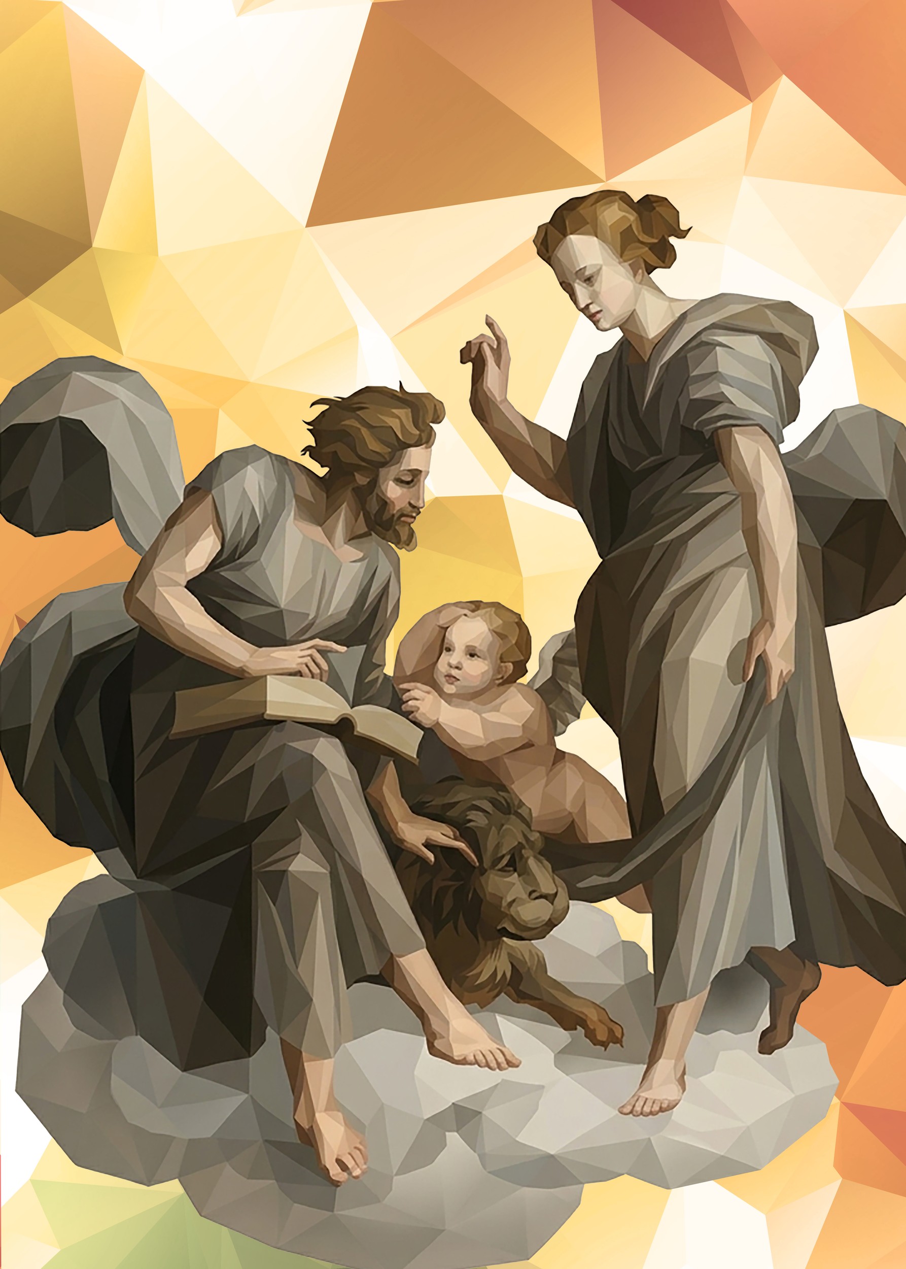Geometric Saint Mark by Low Profile — canvas wall art